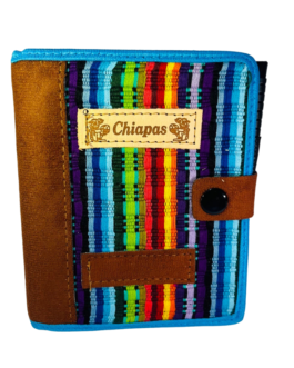 Libreta con tejido de chiapas