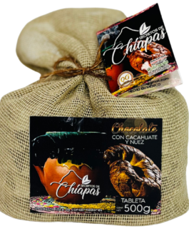 chocolate con cacahuate y nuez 500 gr